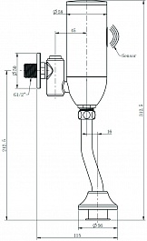 Raiber Смывное устройство для писсуаров Sensor RSF88307 сенсорное – фотография-5